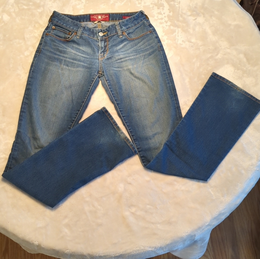 Lucky Brand Lola Boot Cut Low Rise Jeans, Size 0/25 Long